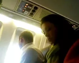 DickFlash - Airplane - Sexy Woman Hot Look