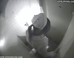 Toilet Masturbation Secretly Captured By Spycam