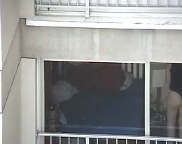 Neighbour  sexy view (voyeur spycam thong ass HD)