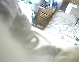My mum masturbating caught by hidden cam on the closet