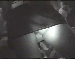 Nightclub nightvision upskirt. No panties