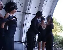 Latex and lesbian BDSM