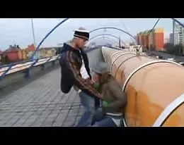 Cute German Teen has Sex with Stranger in Public