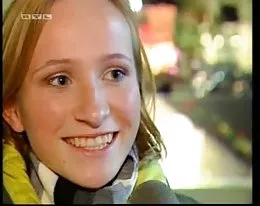 German teen Juliane strips on TV Part 1