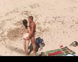 Horny Couple Fucking on Beach BVR