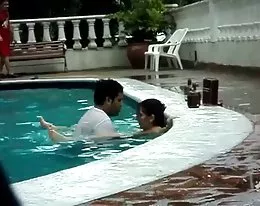 Sex in the pool.