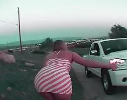 nasty blonde hitching get fucked hard in her ass