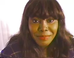 A black slut fucks her employer to get hired