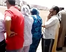 Crazy guy touching dick on the muslim women