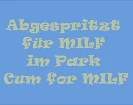 Cum for Milf in Park