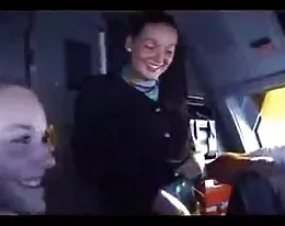 Real Air Stewardess Tease