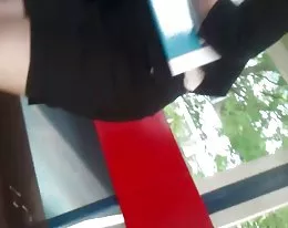 Upskirt Escalator 14 - Business Girl Gets Upskirted 2 Times