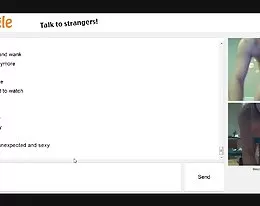 Hot thin amateur  on omegle show body and masturbate part1