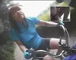 Riding dildo-bikes in public