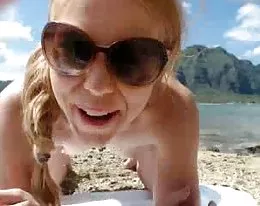 Hawaii beach nudist girl outdoor chat stream