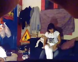 etudiante filmee en camera cachee