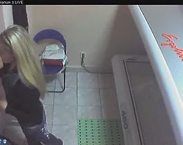 Voyeur webcam nude girl in solarium part111