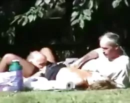 Public park wife sharing