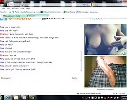 Omegle Girl with Huge Tits and Shaved Pussy