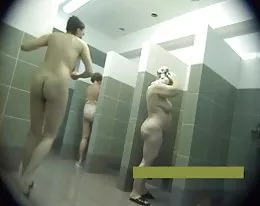 Middle-aged mothers naked in the shower #3