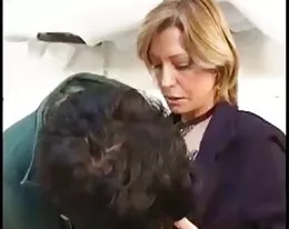 French Big-titted Milf Takes Anal From A Young Man