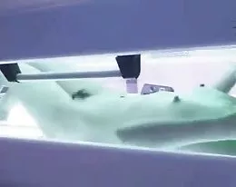 Solarium Hidden Cam In Asian Tanning Room And Shower