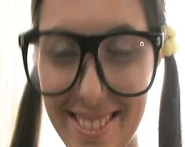 Cute Euro Geek Monika&#039;s Hard Anal