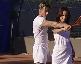 I&#039;ll teach you how to play, Tennis? Double Penetration
