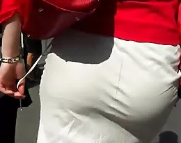 Candid Sexy Ass in Skirt