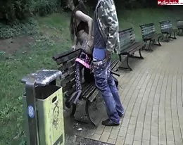 Cindy fucked in the park