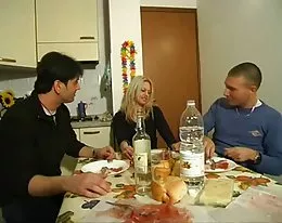 Clarissa-blonde milf &amp; two guys
