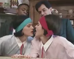 Very hot lesbian threesome fist fucks and more