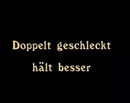 vintage 70s german - Doppelt geschleckt haelt besser - cc79