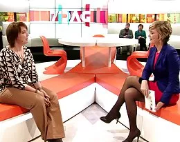 Belgian Television hostess wonderfull legs