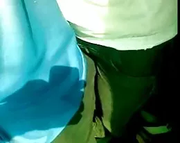 Groping her pussy area and she likes it