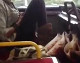 Masturbating on bus