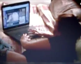 Hidden cam masturbating to porn.