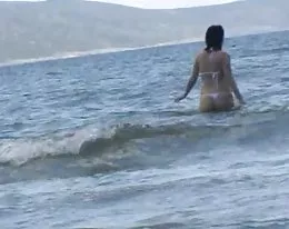 horny at the beach
