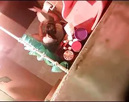 Sis caught masturbating on the toilet