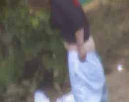 fuckin crazy crackhead in he alley gets naked