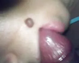 cum in my wifes mouth at night(homemade)