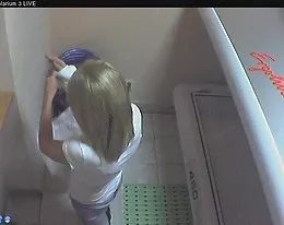 Voyeur webcam nude girl in solarium part6