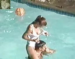 Voyeur video in a swimming pool