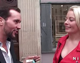 French blonde gets her ass pounded