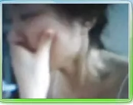 korean girl playing with her tits at my request