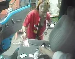 sales girl on the street