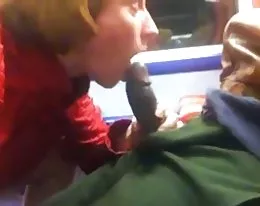 Black Cock on the Train to Putney - Pussy