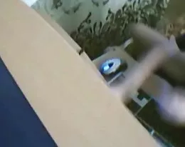 Caught Masturbating at her computer.