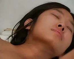 Old Man Washes, Shaves And Fucks A Lil&#039; Asian Girl