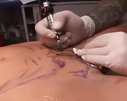 Alira Astro Pussy Tattoo part 1